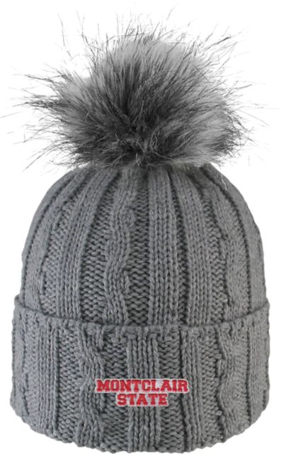 Montclair State University Women's Fur Pom Beanie