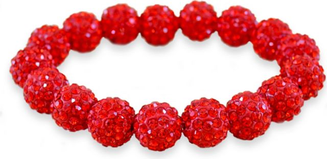 Montclair State University Rhinestone Bead Bracelet
