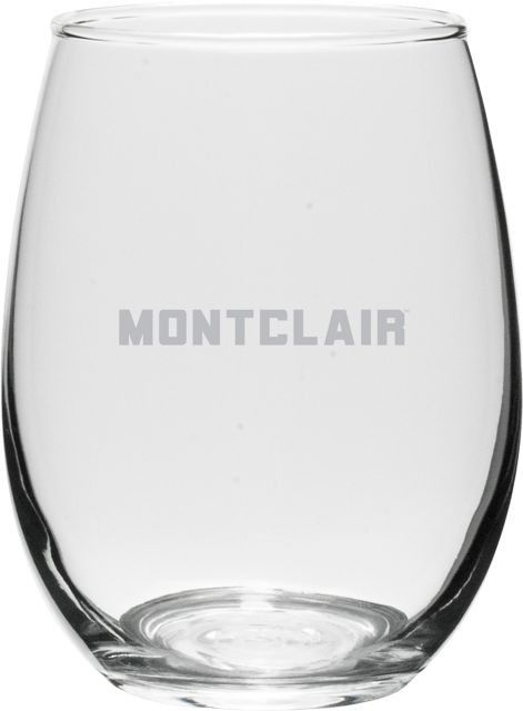 Montclair State University 15 oz. Stemless Wine Glass