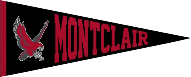 Montclair State University 12x30 Red Hawks Pennant