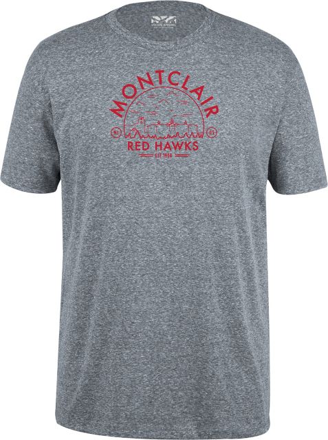 Montclair State University Microstripe Short Sleeve T-Shirt