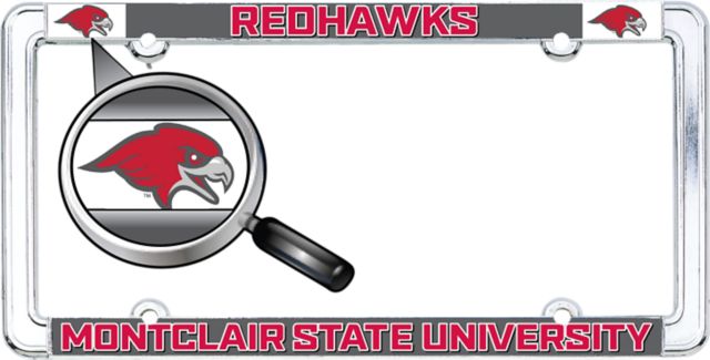 Montclair State University Red Hawks Thin Dome License Plate Frame