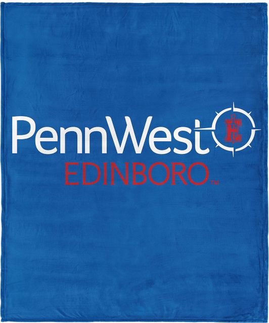 PennWest Edinboro 46 x 60 Silk Touch Throw