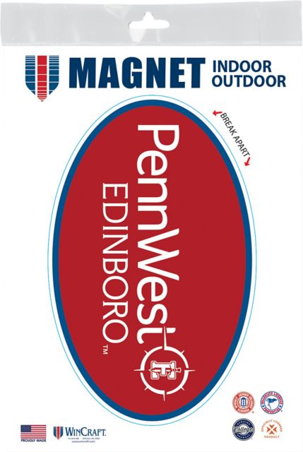 PennWest Edinboro 3.5 x 5.5 Oval Magnet