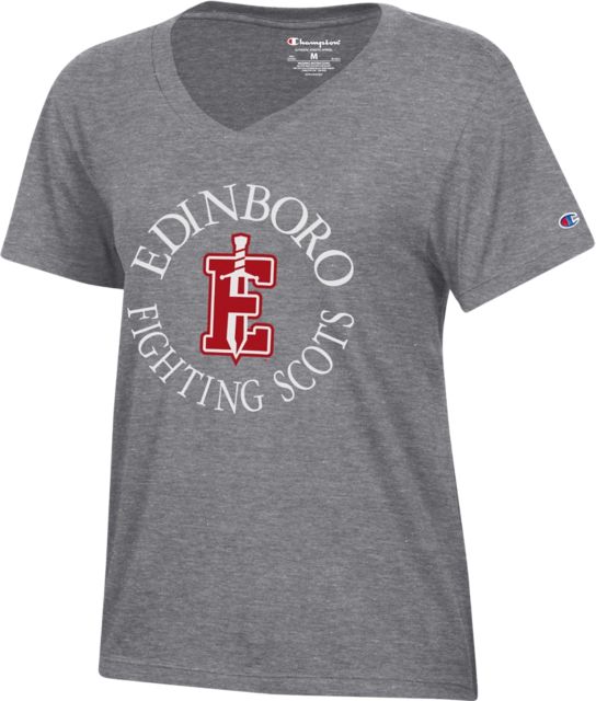PennWest Edinboro Fighting Scots Women's V-Neck Short Sleeve T-Shirt