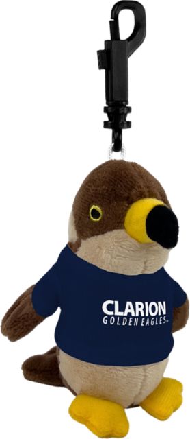 PennWest Clarion Golden Eagles Plush Keychain