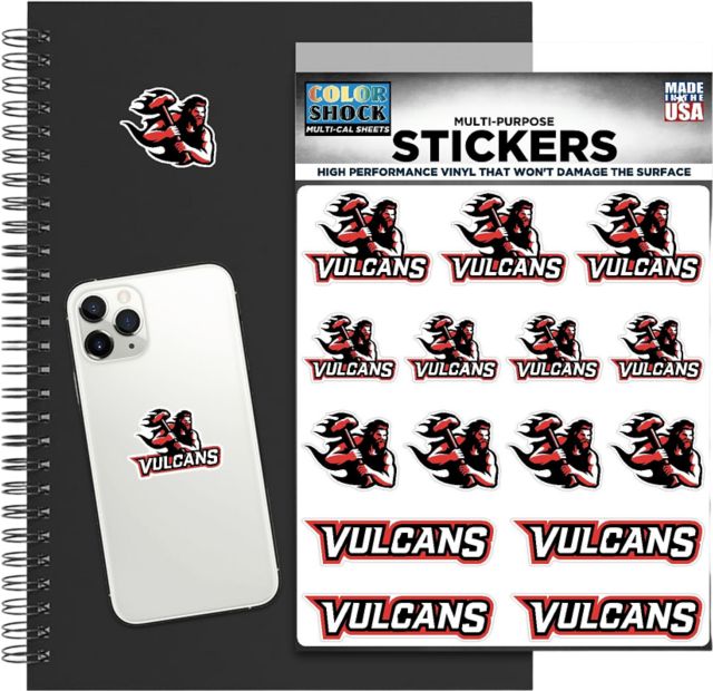Pennwest California Vulcans Sticker Sheet