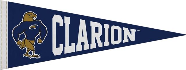 PennWest Clarion Golden Eagles 9x24 Pennant