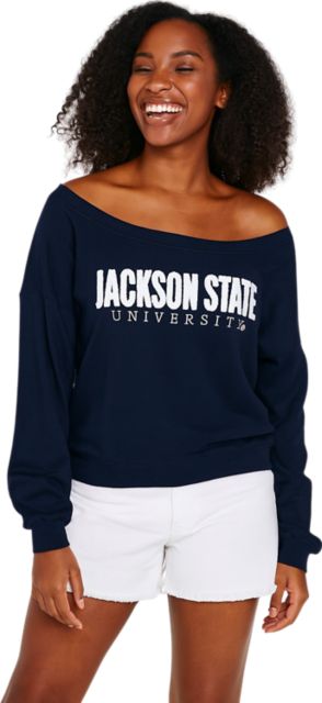 Jackson State University Women's Off Shoulder Long Sleeve T-Shirt