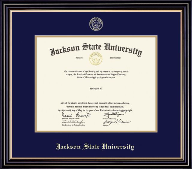 Jackson State University 8.5'' x 11'' Prestige Diploma Frame