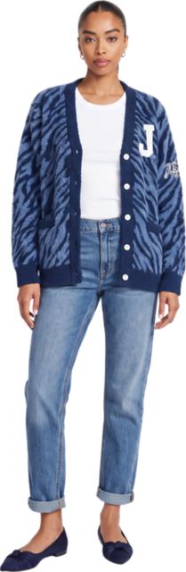 Jackson State University Women's Animal Print Cardigan Jacket