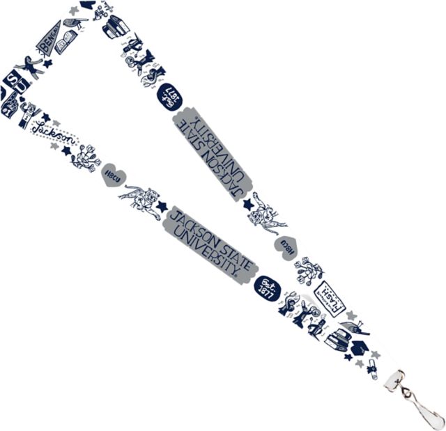 Jackson State University Julia Gash 3/4'' Satin Lanyard