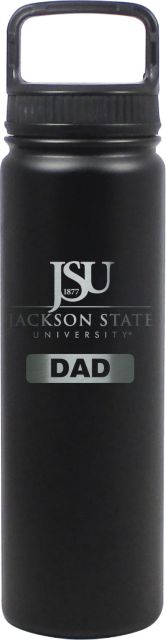 24 oz Matte Black Stainless Steel Water Bottle Dad
