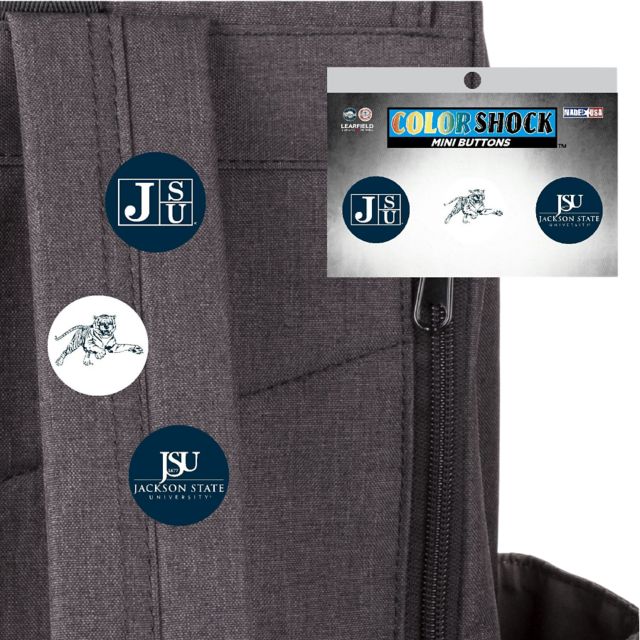 Jackson State University Tigers Mini Button - 3 Pack