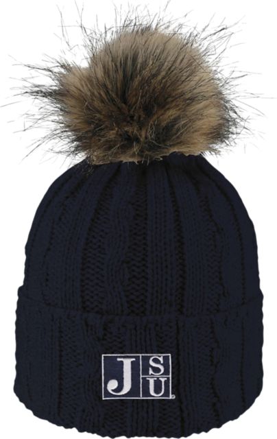 Jackson State University Women's Fur Pom Beanie