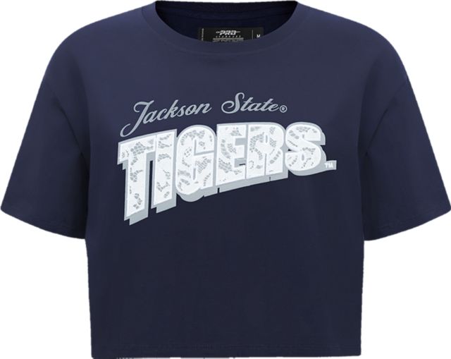 Jackson State University Women's Lace Up Boxy Short Sleeve T-Shirt