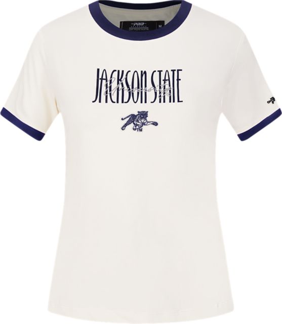 Jackson State University OG Player Women's Ringer Short Sleeve T-Shirt