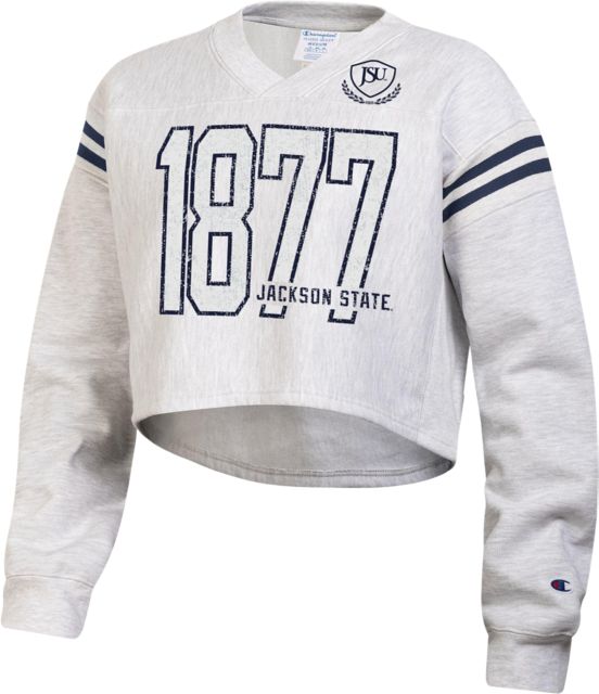 Jackson State University Women's Crop Crewneck Sweatshirt
