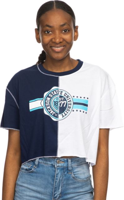 Jackson State University Women's Crop Short Sleeve T-Shirt