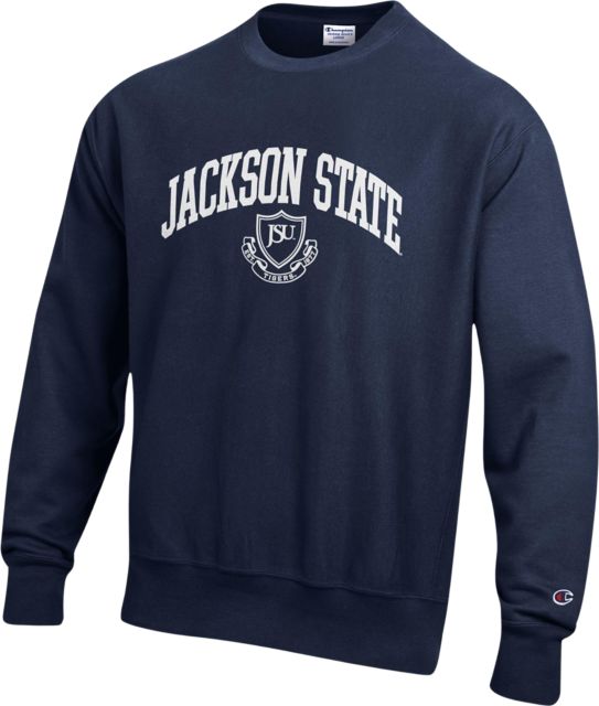 Jackson State University Tigers Reverse Weave Crewneck Sweatshirt