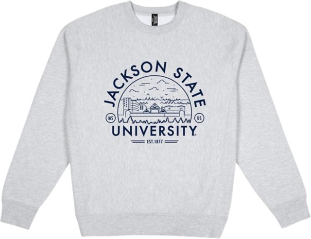 Jackson State University Premium Heavyweight Pullover Fleece Crewneck - ONLINE ONLY