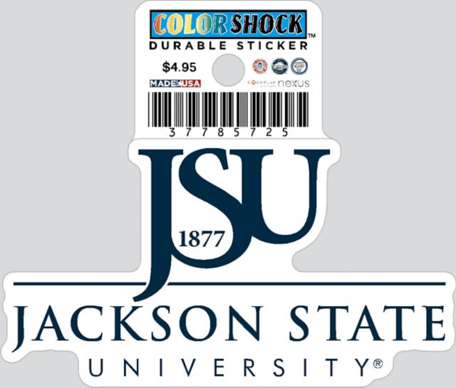 Jackson State University Durable Sticker