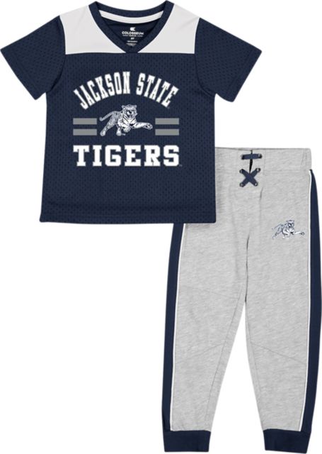 Jackson State Tigers Tri-Color J INFANT Baseball Jersey Bodysuit – The  Coleman Twinz LLC