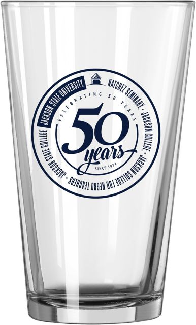 Jackson State University 16 oz. Glass