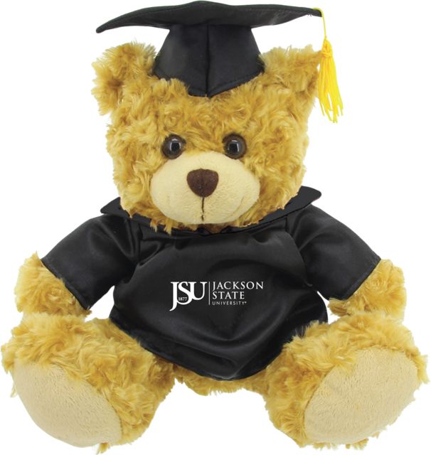Jackson State University 12'' Graduation Plush Bear - ONLINE ONLY