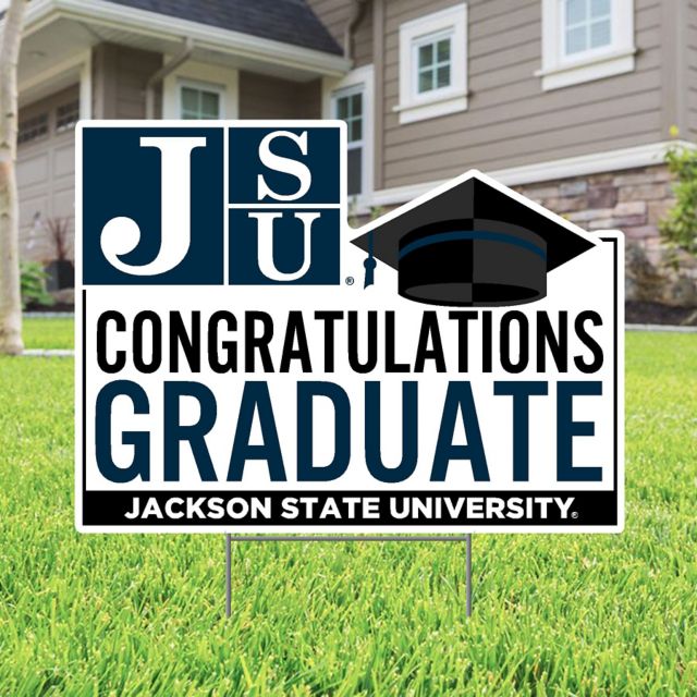 Jackson State University Grad Lawn Sign