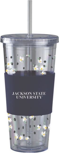 Jackson State University Acrylic Tumbler with Straw