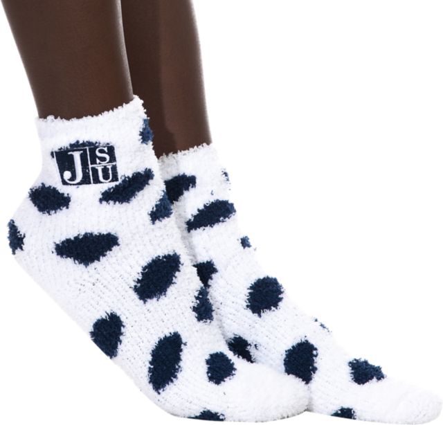 Jackson State University Fuzzy Dot Socks