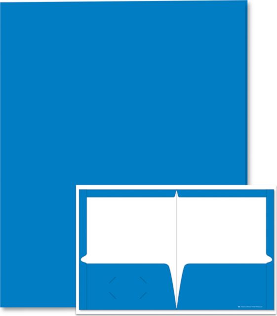 PORTFOL 2PKT LAM MED BLUE