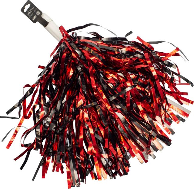 Rhodes College Short Stick Shimmer Pom