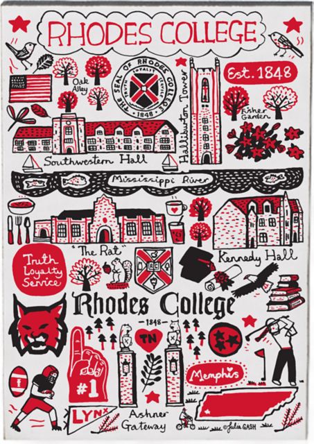 Rhodes College Julia Gash Jumbo Magnet