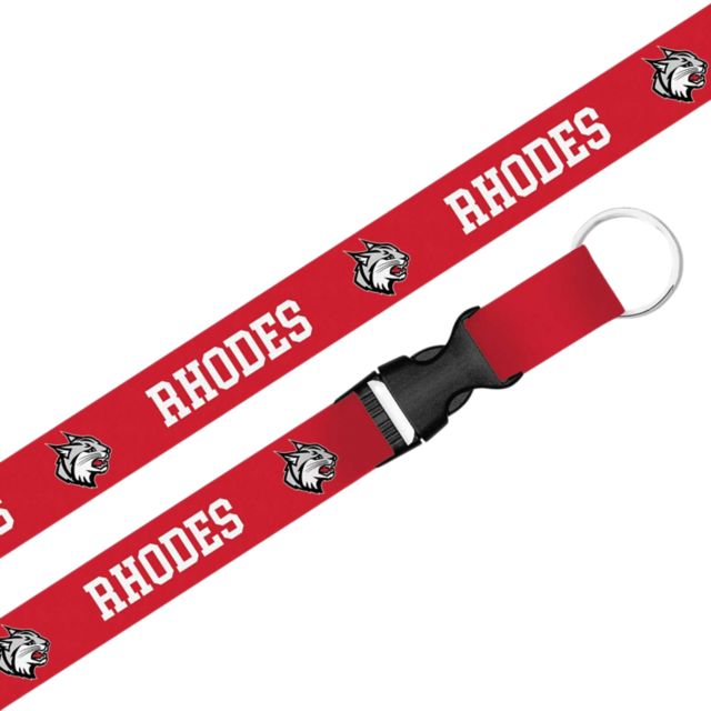 Rhodes College Lynx Lanyard with Buckle