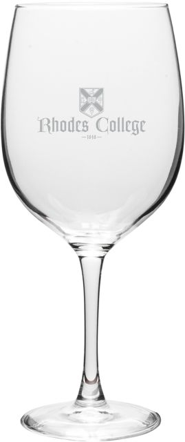 Rhodes College 19 oz. Wine Glass
