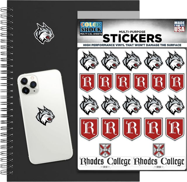 Rhodes College Lynx Sticker Sheet
