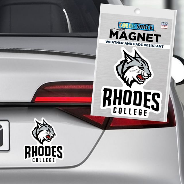 Rhodes College 6x6 Lynx Magnet