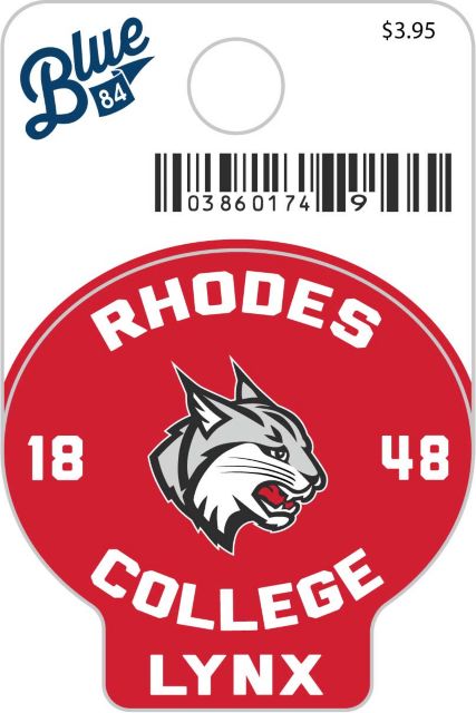 Rhodes College Lynx Mini Sticker