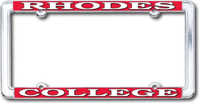 Rhodes College Thin Dome License Plate Frame