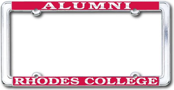 Rhodes College 'Alumni' Chrome Licence Plate Frame