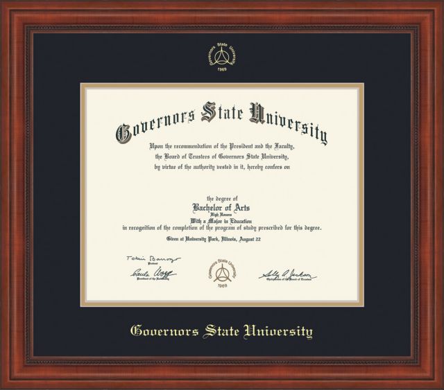Governors State University Diploma Frame