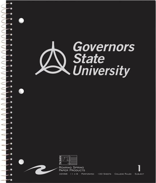 Governors State University Notebook 100-Sheet