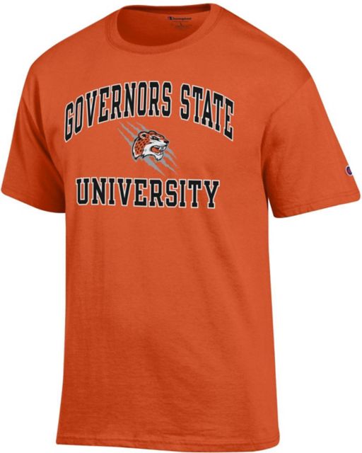 Governors State University Jaguars Long Sleeve T-Shirt | Champion | Black | Large