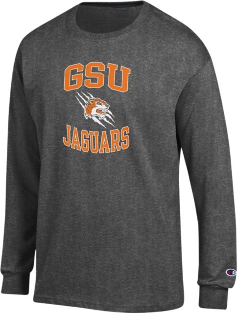 Governors State University Long Sleeve T-Shirt | Champion Products | Granite Heather | Large