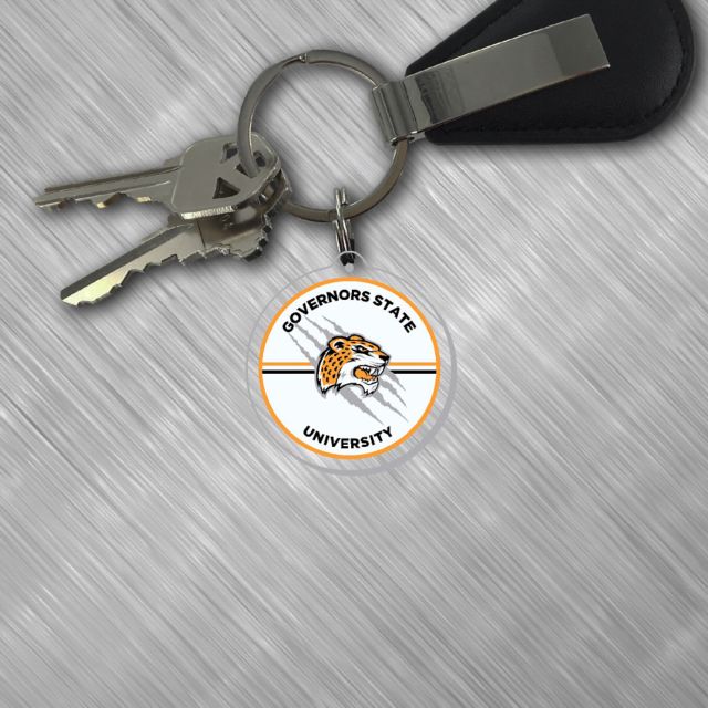Governors State University Jaguars Laser Cut Keytag