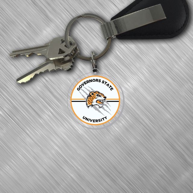 Governors State University Jaguars Laser Cut Keytag