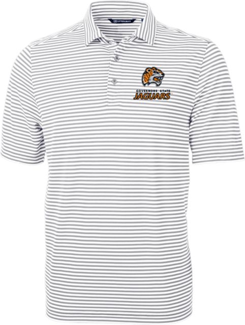 Governors State University Jaguars Striped Eco Polo