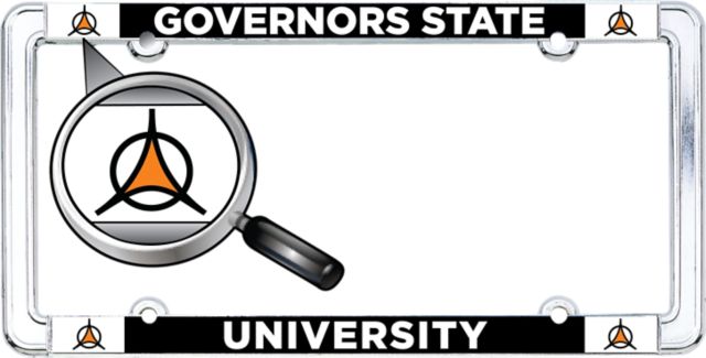 Governors State University Thin Dome License Plate Frame